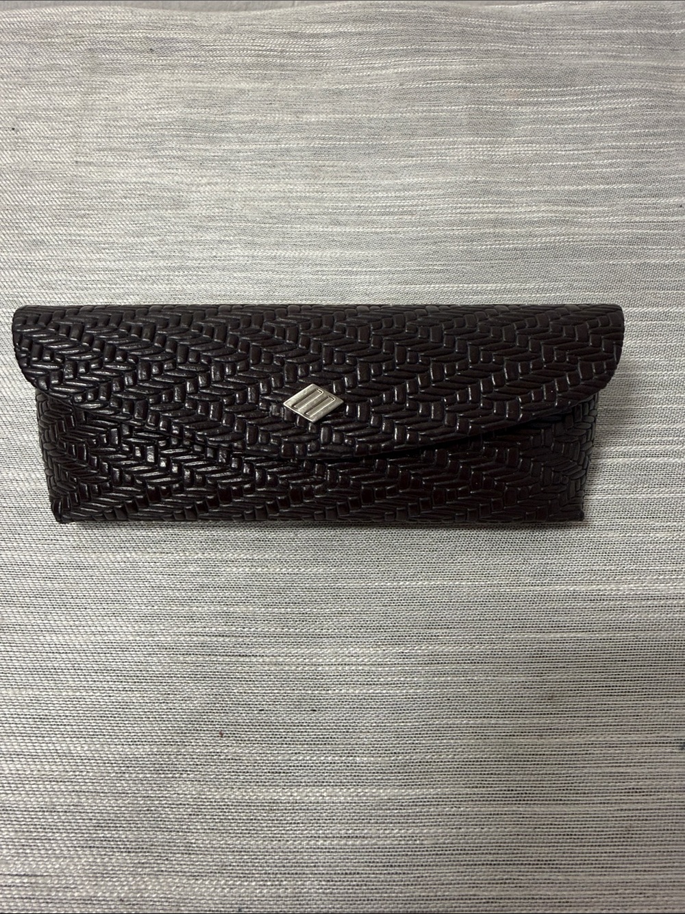 Joseph Abboud Woven Brown Sunglasses/Reading glasses  Case with Silver Emblem